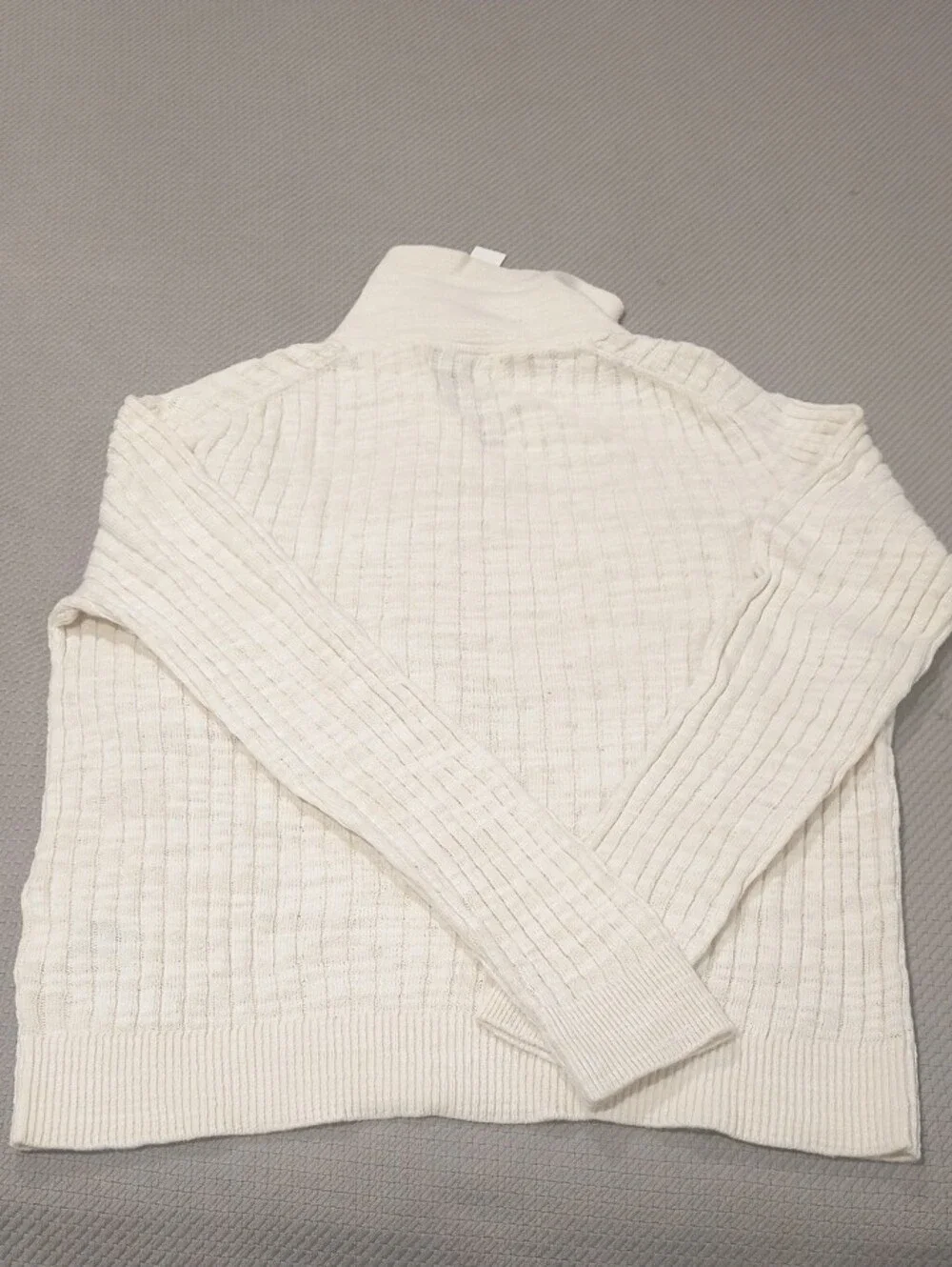Banana Republic Linen-Cotton Slub Johnny Collar Sweater Polo
